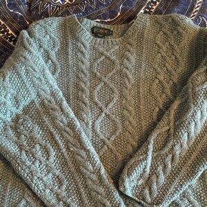 J. Crew Cable Knit Sweater - Green